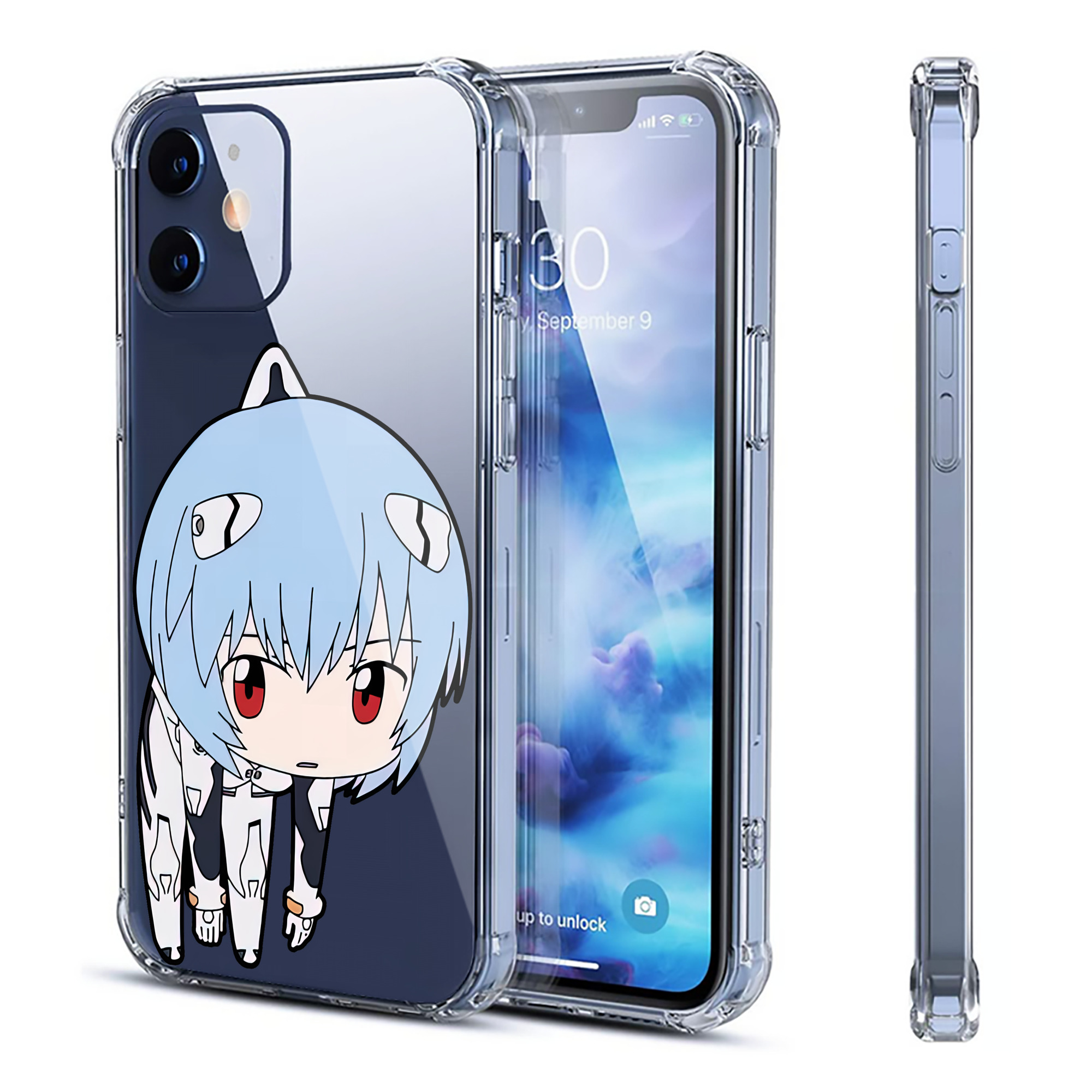 （画像用） EVA 新世紀エヴァンゲリオン 【iPhone 12シリーズ対応】透明スマホケース（クリアソフトケース）